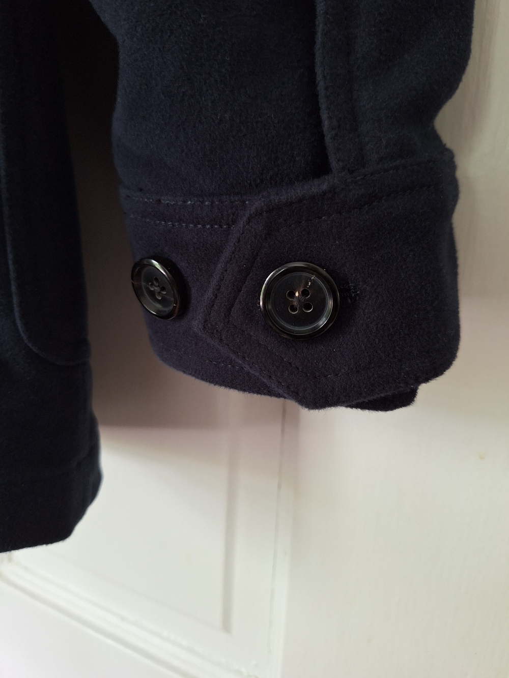 Men's Navy Holland & Sherry Moleskin Field Jacket - Picture 3 of 7